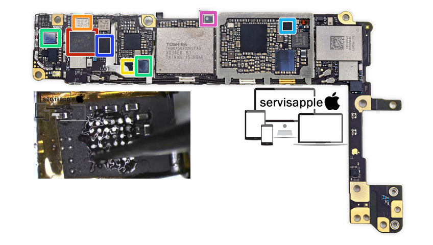 Apple iPhone Garantili Teknik Servis Onarım Tamir USB Şarj Entegresi Değişimi